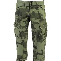 Bojówki "Panoramique" w kolorze zielonym. Zielone spodnie męskie Geographical Norway Men, na imprezę, m, bez wzorów, z bawełny. W wyprzedaży za 109,95 zł.