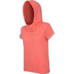 Bluzy damskie: Bluza damska BLD001 - neon koral melanż - 4F