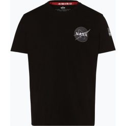 Alpha Industries - T-shirt męski, czarny. Czarne t-shirty męskie Alpha Industries, s, z nadrukiem, bez kołnierzyka. Za 159,95 zł.