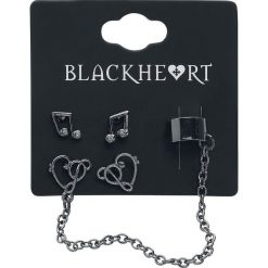 Kolczyki damskie: Blackheart Musician Kolczyki – Earpin srebrny