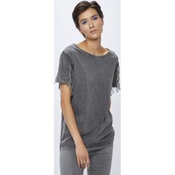 Medicine - Top Rustic Indigo. Szare bluzki damskie marki MEDICINE, s, z bawełny, z okrągłym kołnierzem. W wyprzedaży za 39,90 zł.