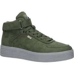 Zielone sneakersy trampki sznurowane Big Star BB274648. Zielone trampki i tenisówki damskie marki BIG STAR, bez wzorów, na sznurówki. Za 99,99 zł.