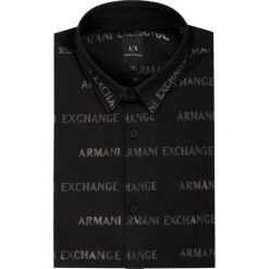 Koszula Armani Exchange 3HZC35 ZNLFZ 7222. Czarne koszule męskie Armani Exchange, m, bez wzorów, z elastanu, casualowe, bez kołnierzyka, bez rękawów. Za 419,00 zł.