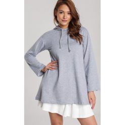 Szara Bluza Aigagonia. Szare tuniki damskie Renee, xl, bez wzorów, bez rękawów, bez kaptura. Za 89,99 zł.
