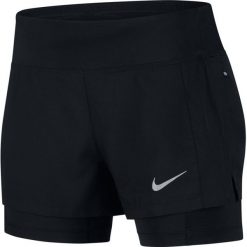 Spodenki Nike Eclipse 2-in-1 Shorts W Czarne. Czarne spodenki sportowe damskie marki Nike, bez wzorów, sportowe, do biegania, dri-fit (nike). Za 179,99 zł.