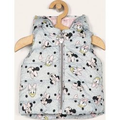 Blukids - Bezrękawnik dziecięcy 74-98 cm. Szare kurtki dziewczęce Blukids, bez wzorów, z bawełny, z kapturem. Za 89,90 zł.
