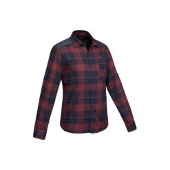 Koszula trekkingowa TRAVEL 100 warm męska. Szare koszule męskie FORCLAZ, xl, z bawełny. Za 79,99 zł.
