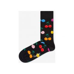 Happy Socks Cherry Skarpetki Czarny. Czarne skarpetki męskie Happy Socks, bez wzorów, z elastanu. Za 49,95 zł.