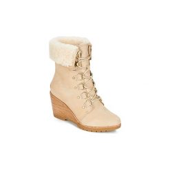 Śniegowce Sorel AFTER HOURS™ LACE SHEARLING. Brązowe śniegowce damskie Sorel, bez zapięcia. W wyprzedaży za 799,20 zł.