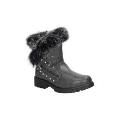 Buty zimowe damskie: Śniegowce Casu Botki z futerkiem TL0131