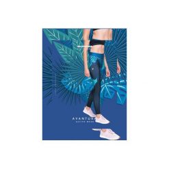 Legginsy CZARNA PANTERA. Czarne legginsy sportowe damskie marki Avantura, m, w kolorowe wzory, ze skóry. Za 149,00 zł.