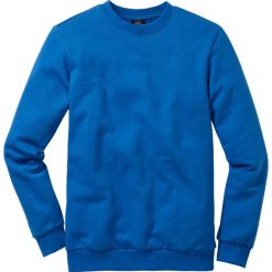 Bluza z okrągłym dekoltem bonprix lazurowy niebieski. Niebieskie bluzy męskie bonprix, s, bez wzorów, z dzianiny, z okrągłym kołnierzem, bez rękawów, bez kaptura. Za 44,99 zł.