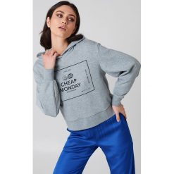 Bluzy rozpinane damskie: Cheap Monday Bluza z kapturem Attract Logo Box – Grey