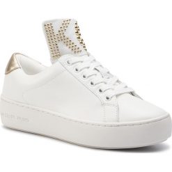 Sneakersy MICHAEL MICHAEL KORS - Mindy Lace Up 43T9MNFS3L Opt/Plgold. Białe półbuty damskie MICHAEL Michael Kors, ze skóry. W wyprzedaży za 519,00 zł.