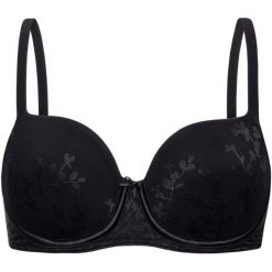 Biustonosz z fiszbiną Triumph Body Make-Up Blossom 10153934. Fioletowe biustonosze Triumph, bez wzorów, z elastanu. W wyprzedaży za 169,00 zł.