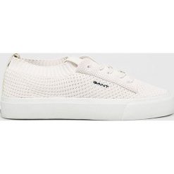 Gant - Buty Long Beach. Białe buty sportowe damskie GANT, bez wzorów, z gumy, sportowe. W wyprzedaży za 219,90 zł.