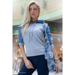 Bluza. Szare bluzy damskie Fasardi. Za 49,00 zł.