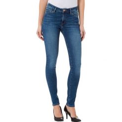 Jegginsy "Alan" - Skinny Fit - w kolorze niebieskim. Niebieskie jeansy damskie Cross Jeans, l, w paski, klasyczne. W wyprzedaży za 99,95 zł.