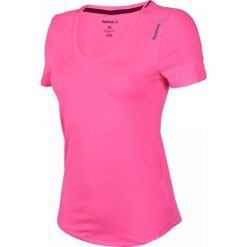 Reebok Koszulka treningowa damska Workout Ready Tee różowa r. M (AY2191). Czerwone topy sportowe damskie Reebok, m. Za 94,25 zł.