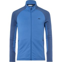 KJUS Bluza męska Downforce Midlayer Blue Stone. Niebieskie bluzy męskie Kjus, m, z softshellu. Za 558,00 zł.