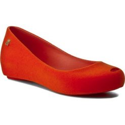 Baleriny damskie: Baleriny MELISSA – Ultragirl Maxi Flocado 32200 Flocked Orange 51604