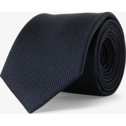 Mc Earl - Krawat jedwabny męski, niebieski. Niebieskie krawaty męskie Mc Earl, bez wzorów, z jedwabiu, eleganckie. Za 99,95 zł.