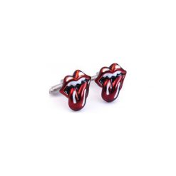 Spinki do mankietów - Rolling Stones U157. Szare spinki do mankietów męskie Modini Moda Męska, ze stali. Za 60,75 zł.