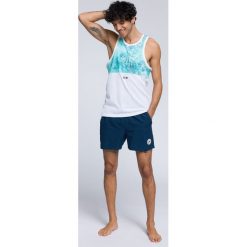 Koszulka bez rękawów męska TSM286 - biały. Białe t-shirty męskie 4f, m, bez wzorów, z bawełny, z dekoltem na plecach. W wyprzedaży za 29,99 zł.