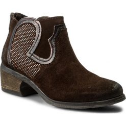 Botki KHRIO - 172K7515VSPQ Cacao/Fucile. Pomarańczowe botki damskie skórzane marki Khrio, na obcasie. W wyprzedaży za 279,00 zł.