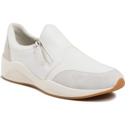 Sneakersy GEOX - D Omaya B D020SB 05422 C1R1Q Optic White/Off White. Białe półbuty damskie Geox, z zamszu. Za 389,00 zł.