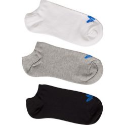 Adidas Originals - Skarpety Trefoil Liner(3-pak). Białe skarpetki męskie adidas Originals, bez wzorów, z elastanu. Za 49,90 zł.