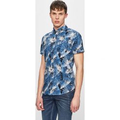 Blend - Koszula. Niebieskie koszule męskie Blend, s, bez wzorów, z bawełny, casualowe, button down, z krótkim rękawem. W wyprzedaży za 79,90 zł.