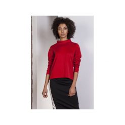 Bluza z dłuższym tyłem, BLU139. Czerwone bluzy damskie marki Lanti. Za 119,00 zł.