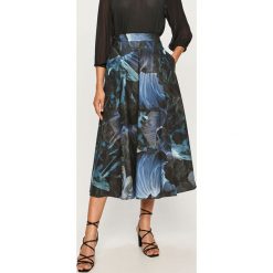 MAX&Co. - Spódnica. Niebieskie spódniczki damskie MAX&Co., na co dzień, w kwiaty, z bawełny, casualowe, midi, rozkloszowane. Za 919,90 zł.