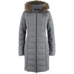 Lekki płaszcz puchowy pikowany bonprix dymny szary. Szare płaszcze damskie bonprix, z puchu. Za 249,99 zł.