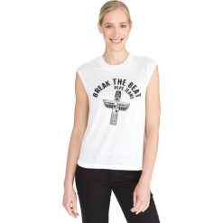 Pepe Jeans Carly Top Biały. Białe bluzki damskie Pepe Jeans, m, z nadrukiem, z poliesteru, bez kołnierzyka. Za 176,95 zł.