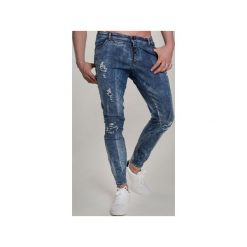 Jeans BLACK BULLET 2. Niebieskie spodnie męskie marki Guns&tuxedos, s, bez wzorów, z jeansu. Za 629,10 zł.