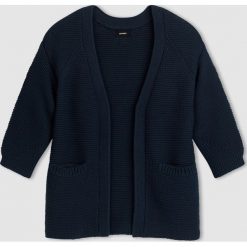 Długi sweter rozpinany. Białe kardigany damskie marki La Redoute Collections, z bawełny. Za 173,25 zł.