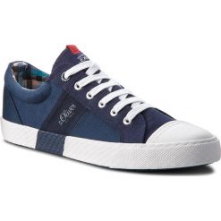 Trampki S.OLIVER - 5-13641-20 Navy 805. Niebieskie trampki męskie S.Oliver, na co dzień, bez wzorów, z gumy, bez zapięcia. W wyprzedaży za 149,00 zł.
