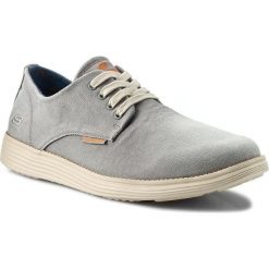 Półbuty SKECHERS - Borges 64629/LTGY Light Gray. Szare półbuty męskie Skechers, na co dzień, bez wzorów, z tworzywa sztucznego, eleganckie, bez zapięcia. Za 299,99 zł.