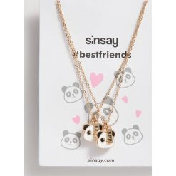 Naszyjniki BFF pandy - Beżowy. Brązowe naszyjniki damskie Sinsay. Za 15,00 zł.