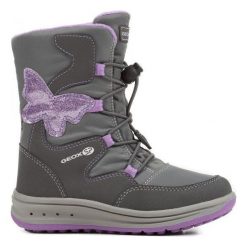 Geox Buty Zimowe Dziewczęce Roby 24 Szary. Szare buty dziewczęce zimowe Geox, bez zapięcia. Za 309,00 zł.