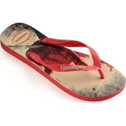 Havaianas - Japonki. Czerwone kapcie męskie Havaianas, z materiału, bez zapięcia. Za 119,90 zł.