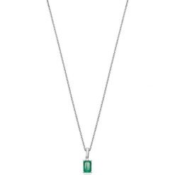W.KRUK Złoty Wisiorek - złoto 585, Diament 0,01ct,szmaragd - ZIN/WB+316B. Żółte zawieszki damskie W.KRUK, z diamentem, złote. Za 1590,00 zł.