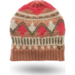 CZAPKA TWINSET. Różowe czapki damskie Twinset, z aplikacjami. Za 339,00 zł.