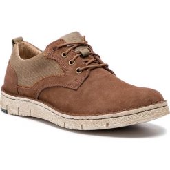 Półbuty JOSEF SEIBEL - Ruben 01 47701 949 301 Braun/Kombi. Pomarańczowe półbuty zamszowe męskie marki Josef Seibel, na co dzień. Za 349,00 zł.