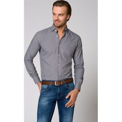Koszula Czarno-Biała w Pepitkę Ines. Czarne koszule męskie LANCERTO, m, bez wzorów, z bawełny, eleganckie, bez kołnierzyka, bez rękawów. W wyprzedaży za 199,90 zł.