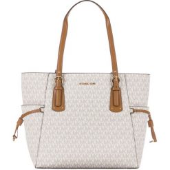 Michael Kors Voyager Small Torebka Biały. Białe torebki klasyczne damskie Michael Kors, bez wzorów, z bawełny, bez dodatków. Za 1119,95 zł.