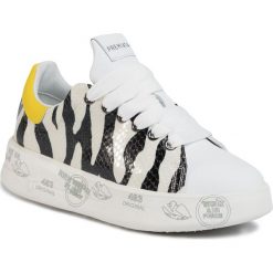 Sneakersy PREMIATA - Belle 4537 Black/White. Białe półbuty damskie Premiata, na co dzień, bez wzorów, ze skóry, bez obcasa, na płaskiej podeszwie, bez zapięcia. Za 949,00 zł.