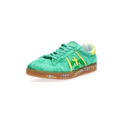 Buty Premiata ANDY. Zielone trampki męskie Premiata, bez wzorów, bez zapięcia. Za 363,43 zł.